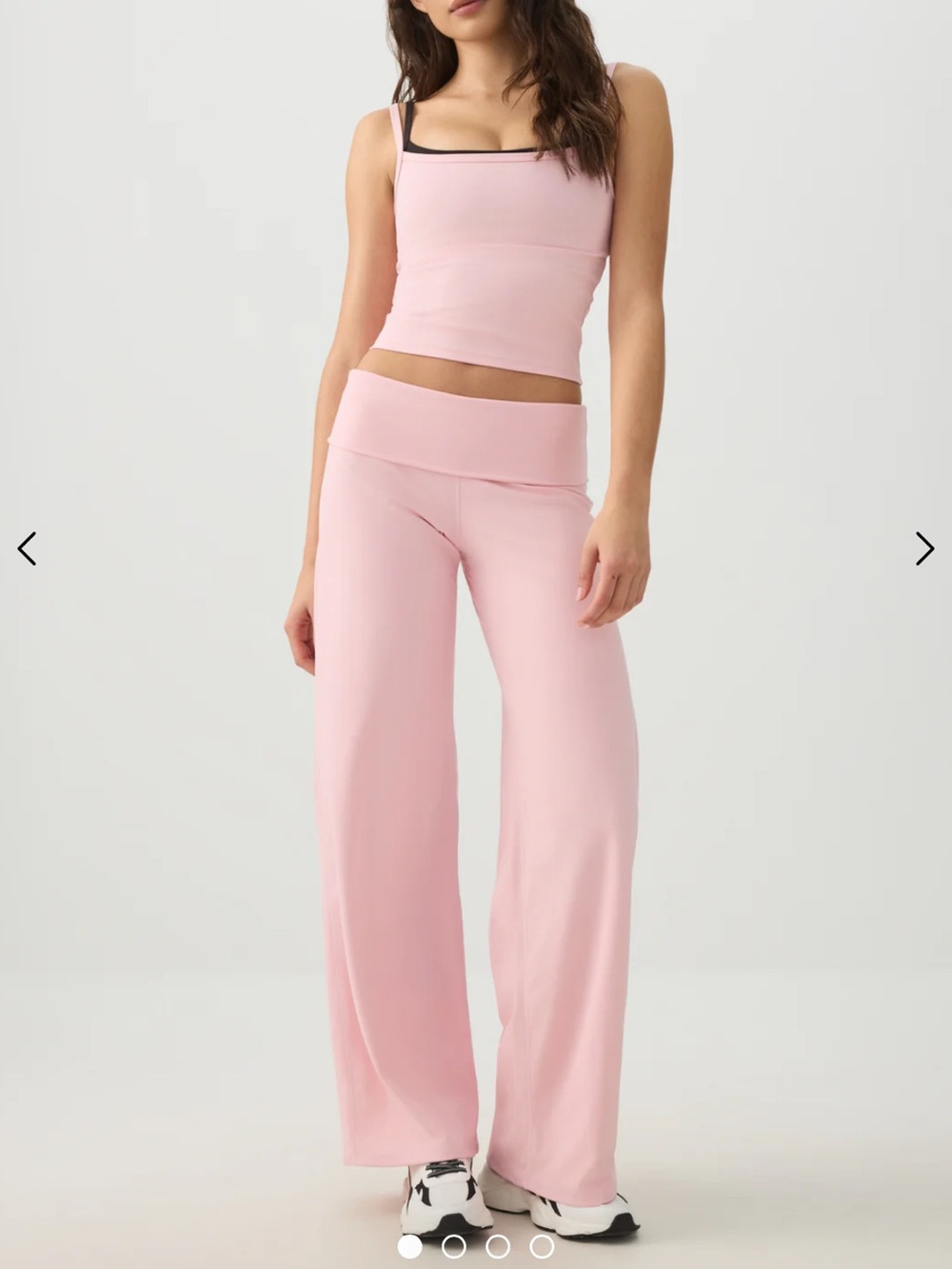 camactive by ardene light pink fold over pants